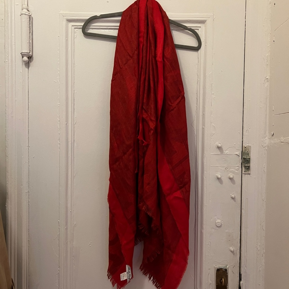 Salvatore Ferragamo Red Scarf
